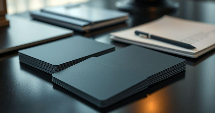 Cart&atilde;o de visita laminado fosco &eacute; a escolha ideal para destacar sua marca com eleg&acirc;ncia e sofistica&ccedil;&atilde;o